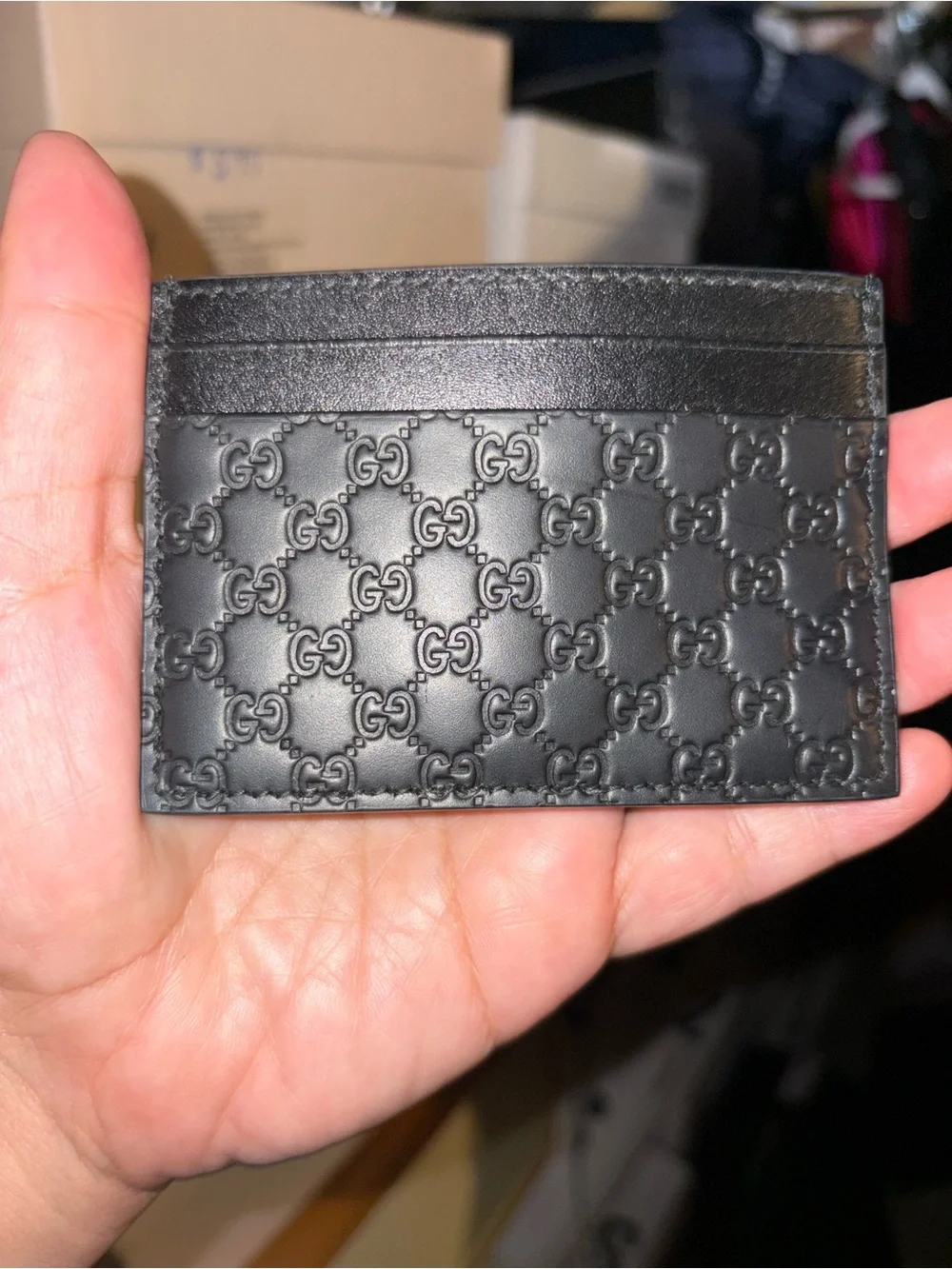 Gucci compact leather